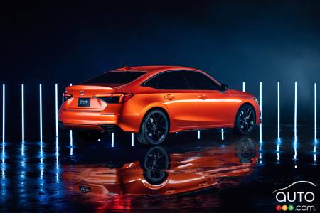2022 Honda Civic concept, three-quarters rear